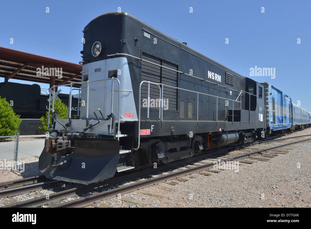 Fairbanks-Morse Diesel locomotive Stock Photo