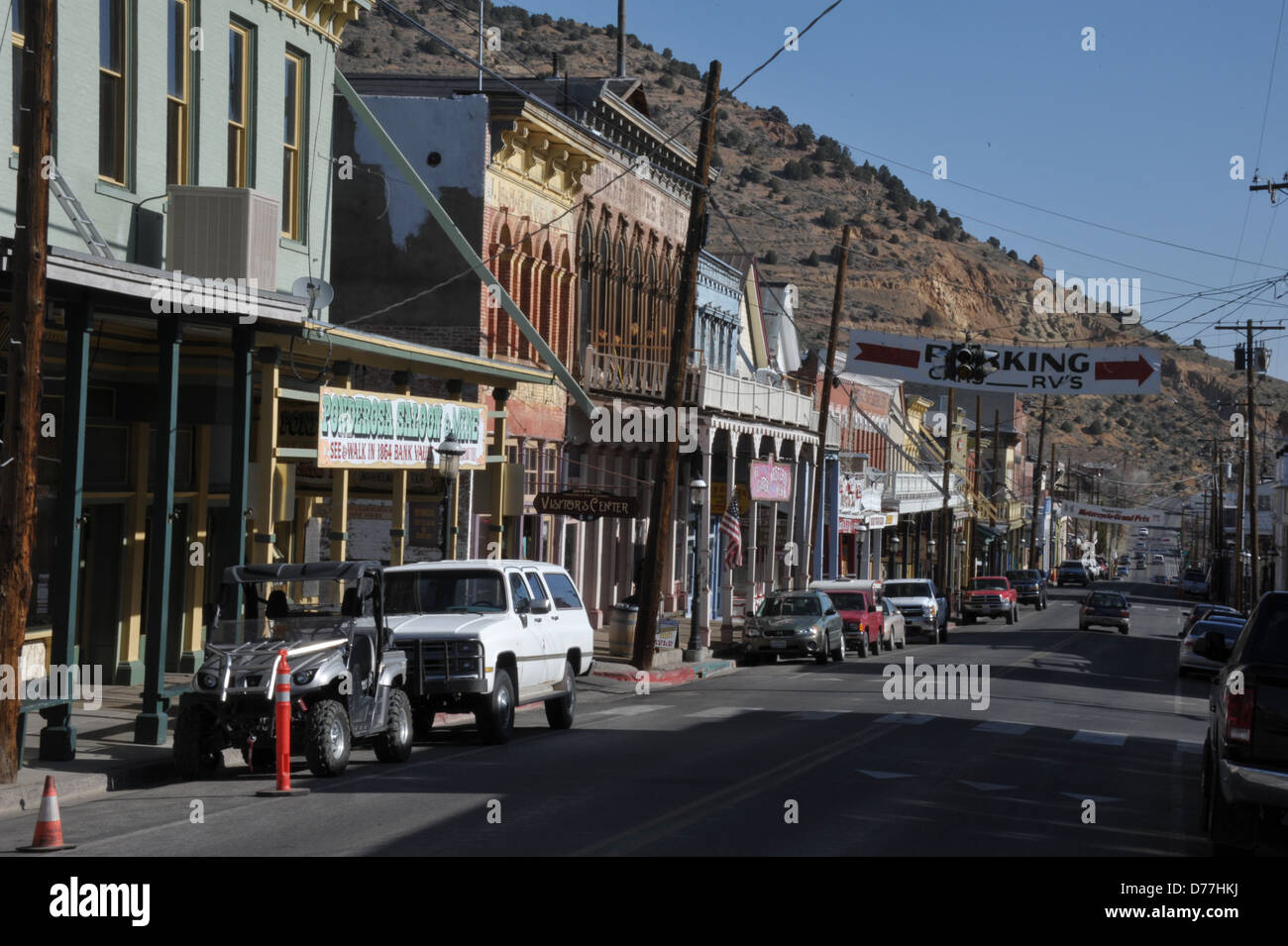 Virginia city an old gold and silver town from the wild west Stock