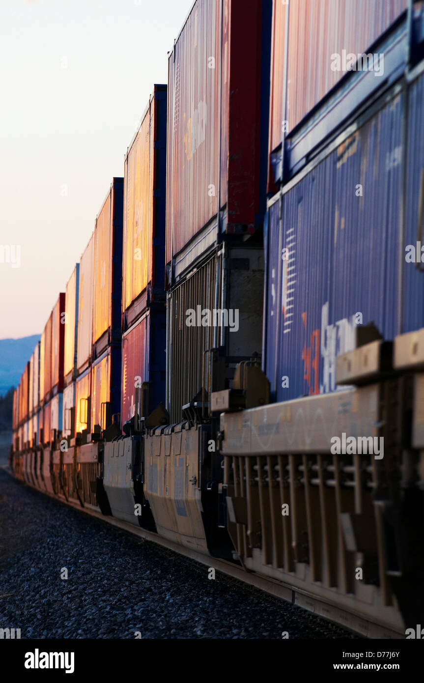 Rail cars passing freight train Marfa Texas USA Stock Photo Alamy