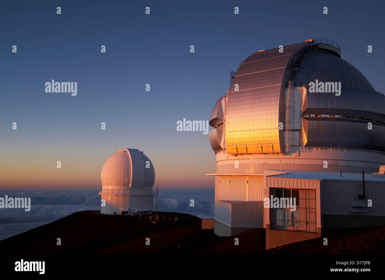 Gemini Observatory CanadaFranceHawaii Telescope on mountain Mauna Kea