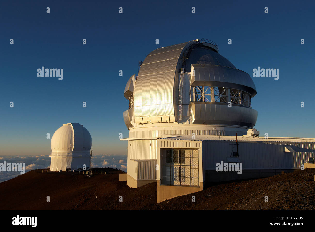 Gemini Observatory CanadaFranceHawaii Telescope on mountain Mauna Kea