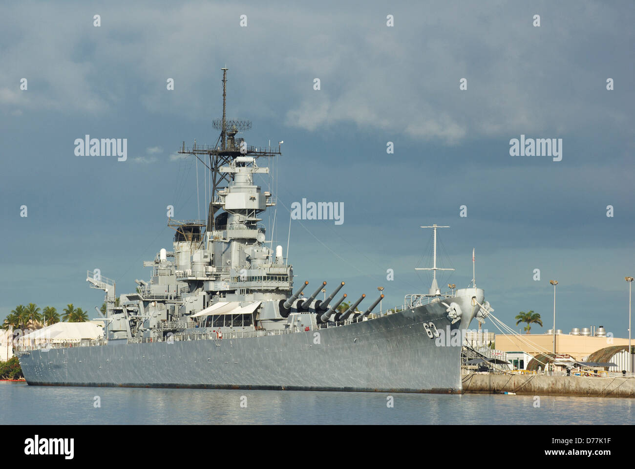 USS Missouri at Pearl Harbor Hawaii USA Stock Photo
