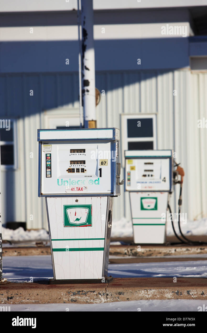 USA Kansas Rural roadside gas station service station Stock Photo Alamy