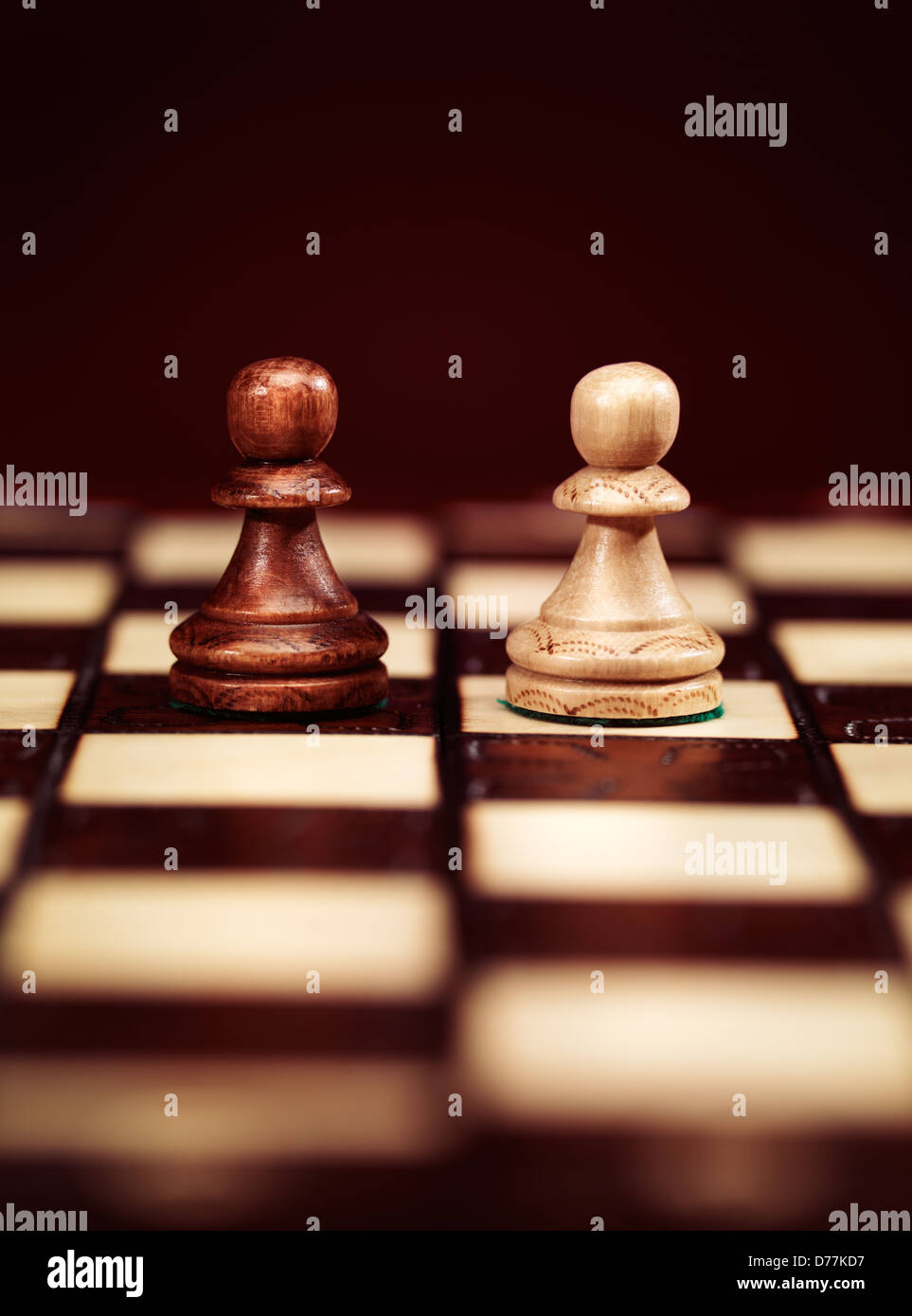 Chess Pieces On Chessboard Symbolic Meaning Stock Photo 1569675184