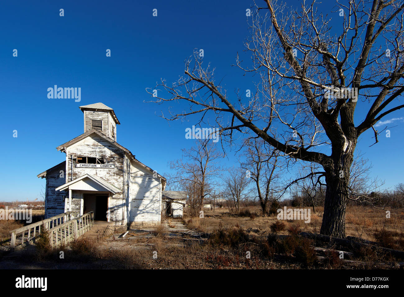 USA Oklahoma Picher Abandoned church Stock Photo Alamy