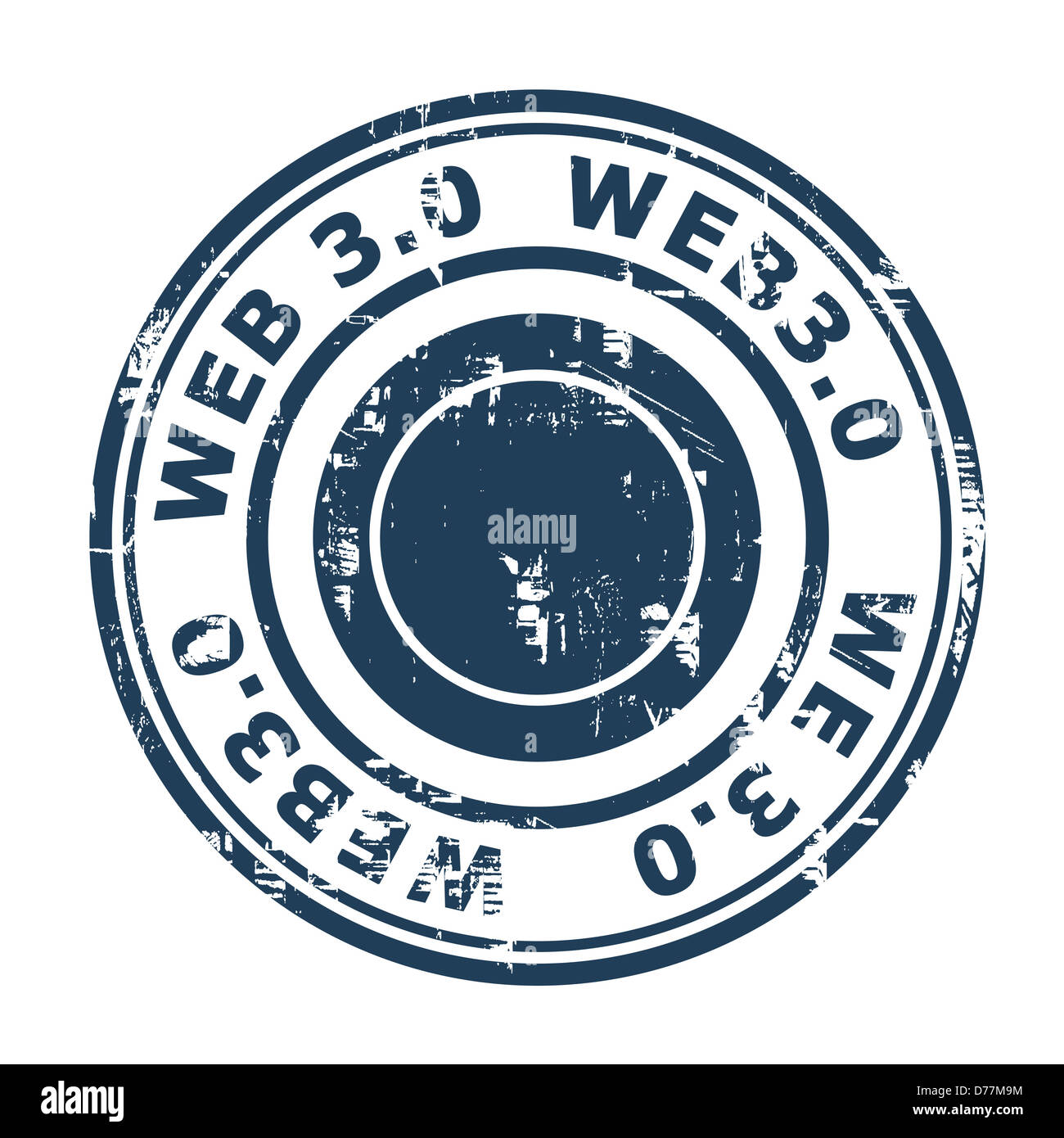 Web 3.0 stamp isolated on a white background. Stock Photo