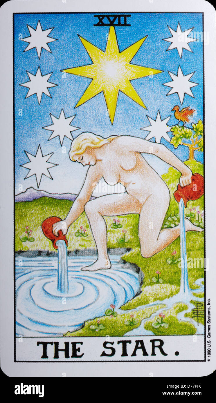 Tarot Card 'The Star' Stock Photo