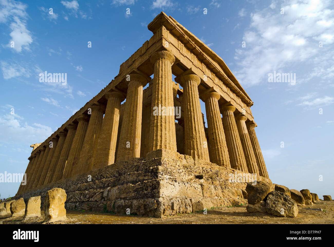 Concordia Temple, Valley of temples, Agrigento, Sicily Stock Photo