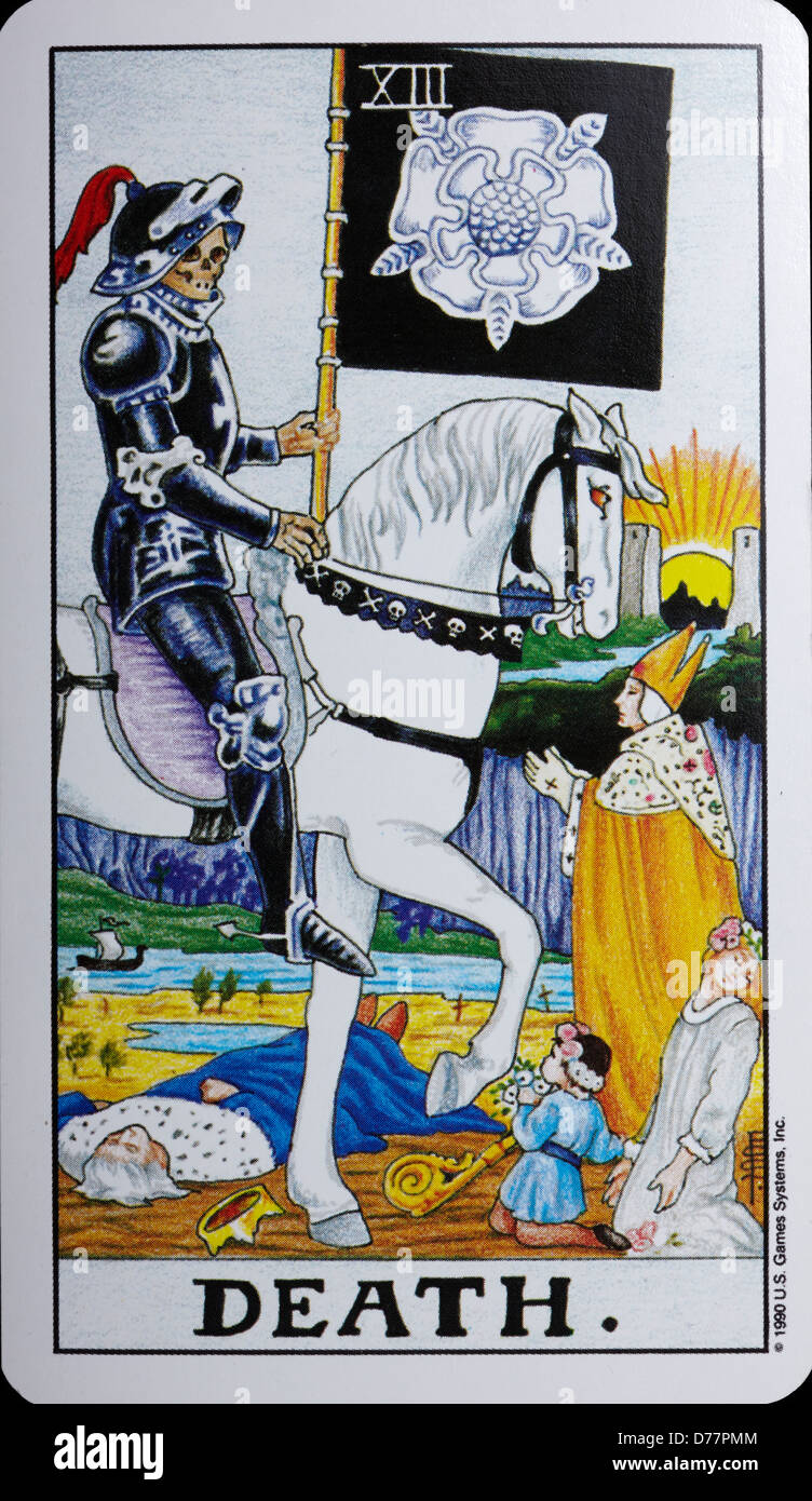 Tarot Card 'Death' Stock Photo