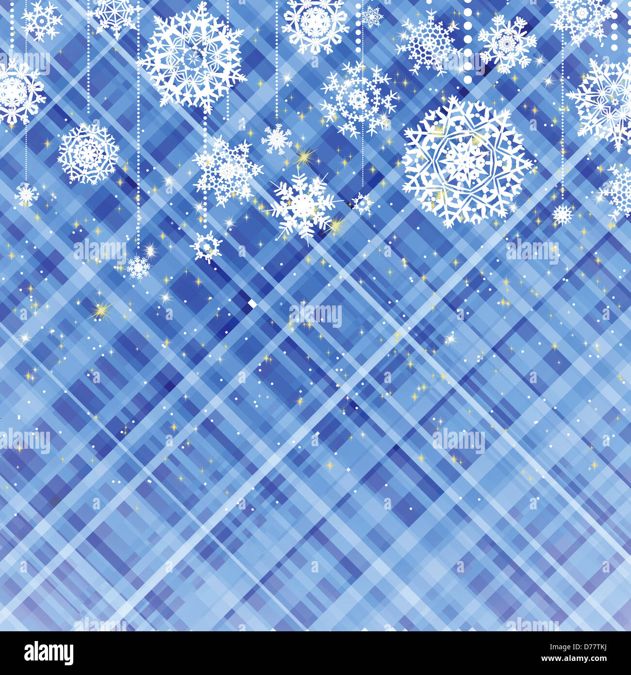 Blue christmas background, illustration Stock Photo - Alamy