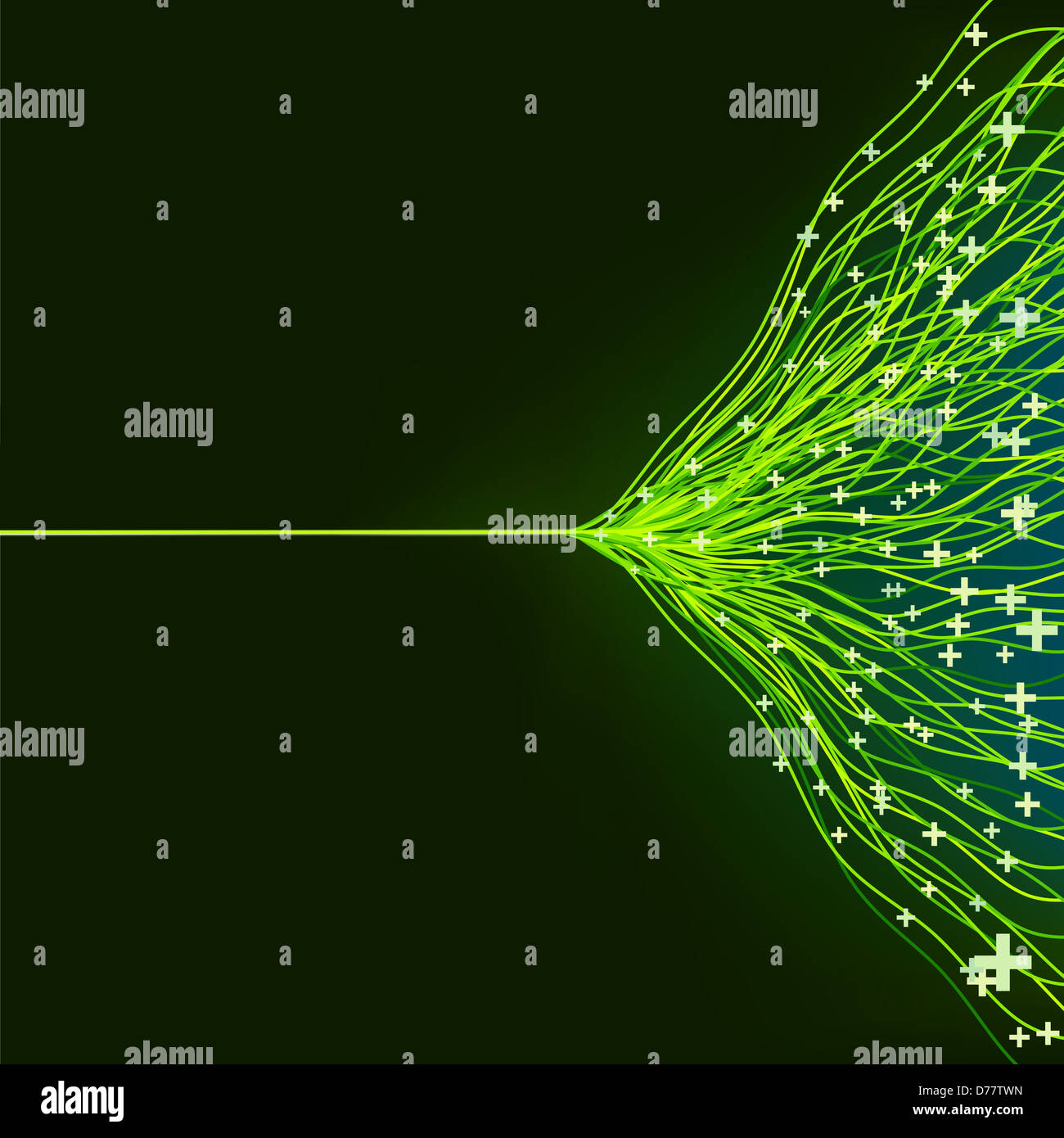 Abstract green energy design against dark background To see similar