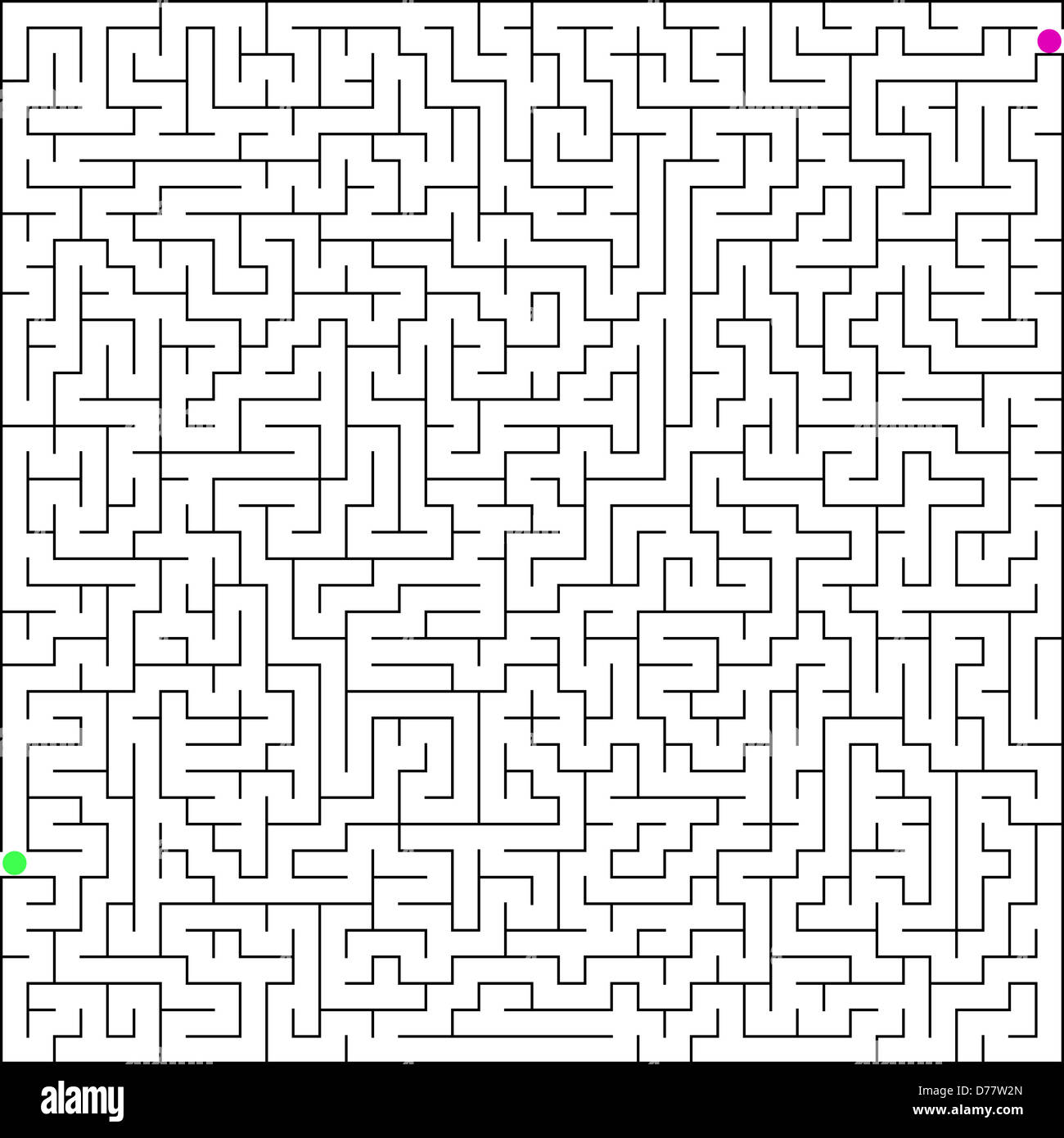 illustration of pergect maze Stock Photo - Alamy