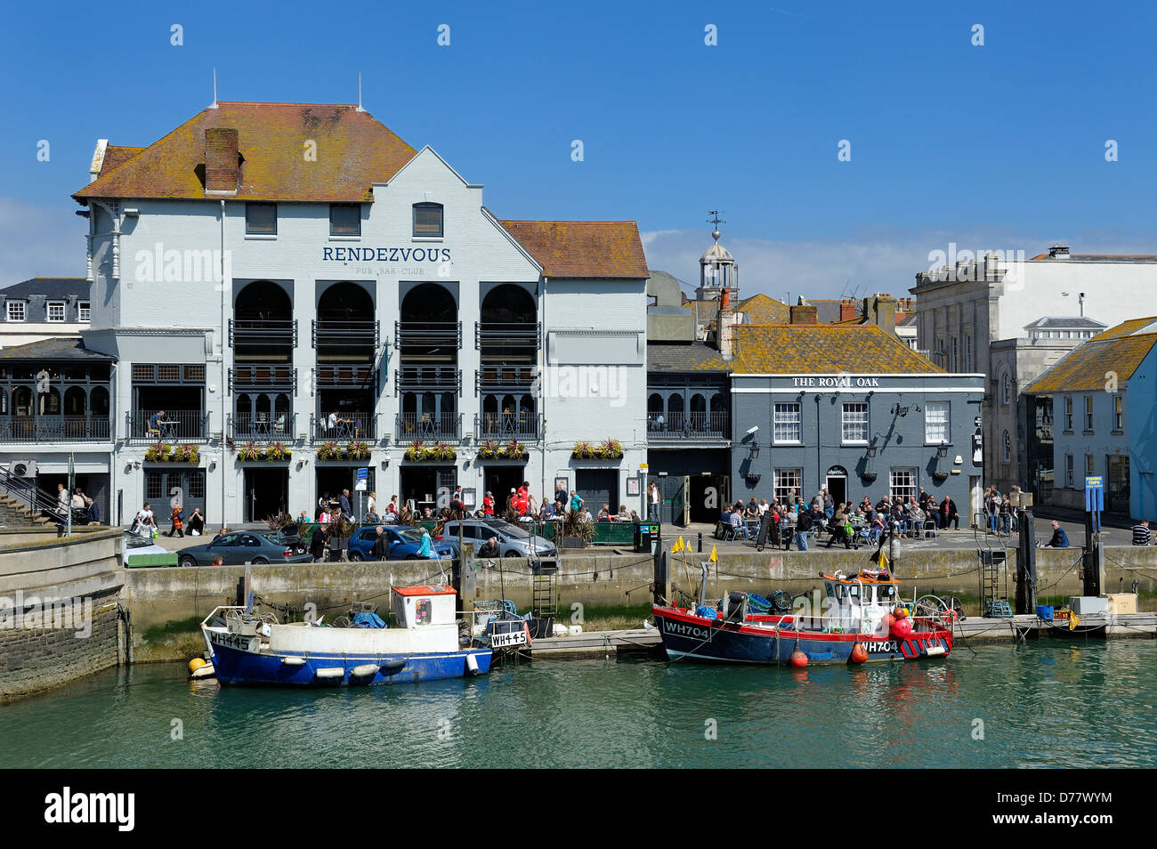 The rendezvous pub bar and club on a busy afternoon weymouth dorset england uk Stock Photo