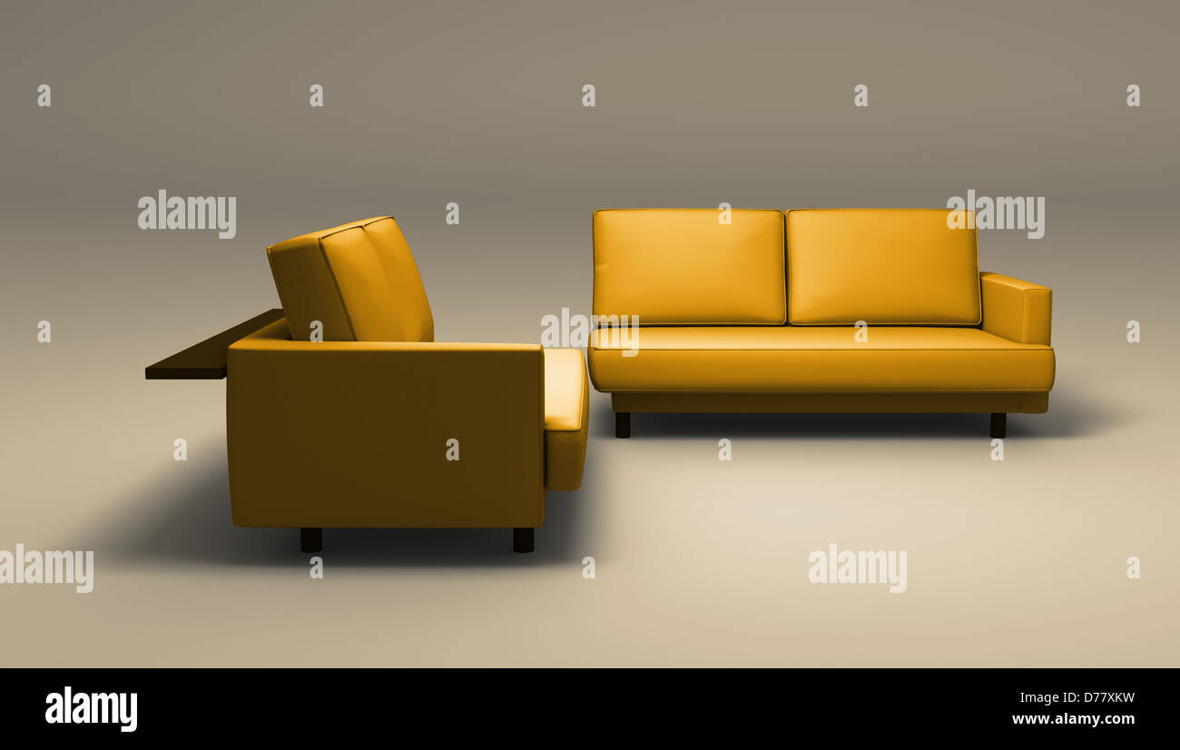 sofas  - double seated Stock Photo