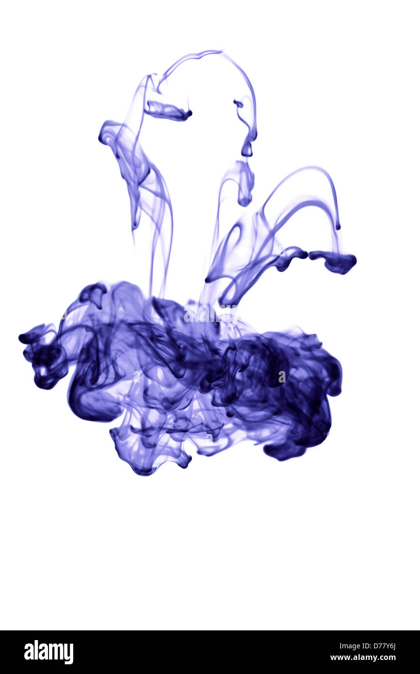 abstract ink in water isolated Stock Photo