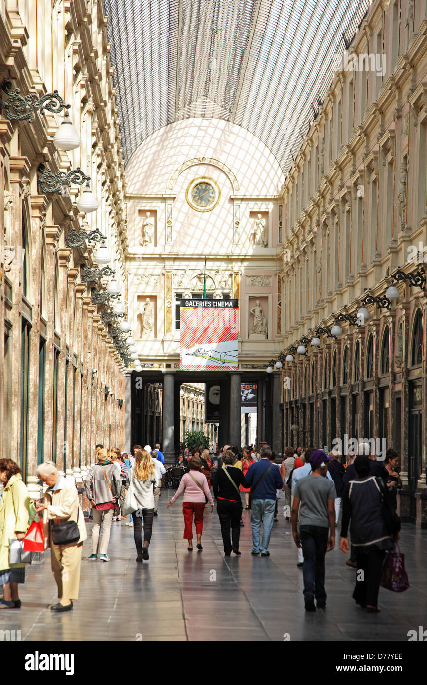 Belgium, Brussels, Galerie de la Reine Koninginne Stock Photo