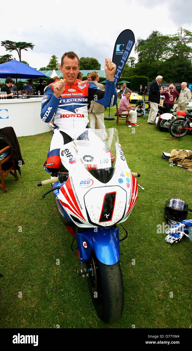 John McGuinness Isle of Man TT champion honoured today at the last day
