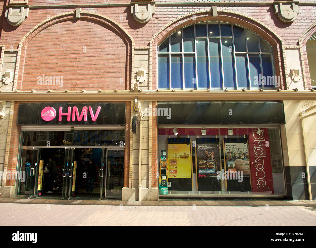 HMV store in Blackpool Stock Photo Alamy