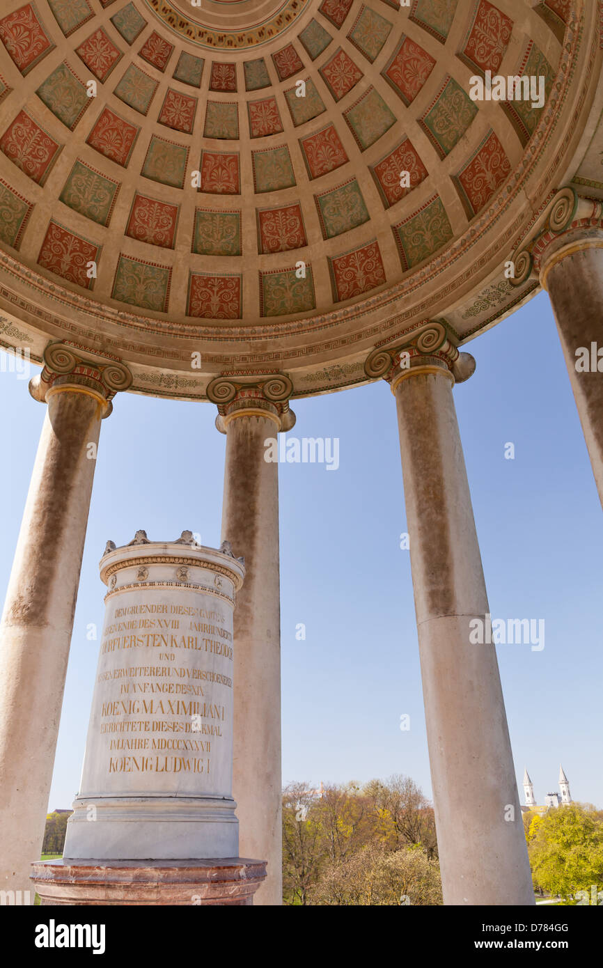 Munich - Monopteros in the English Garden Stock Photo