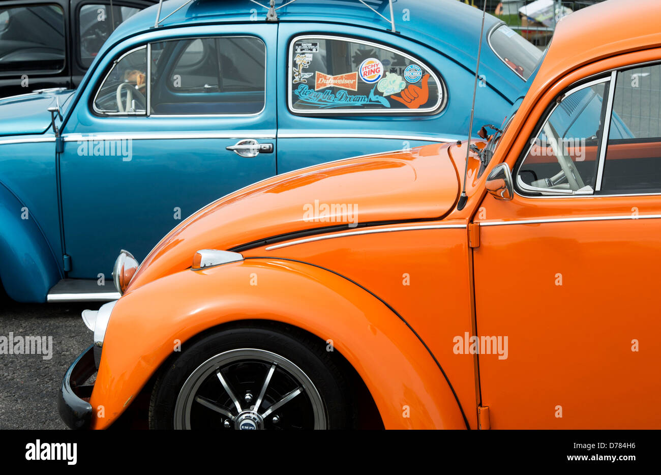 VW Beetle cars Stock Photo