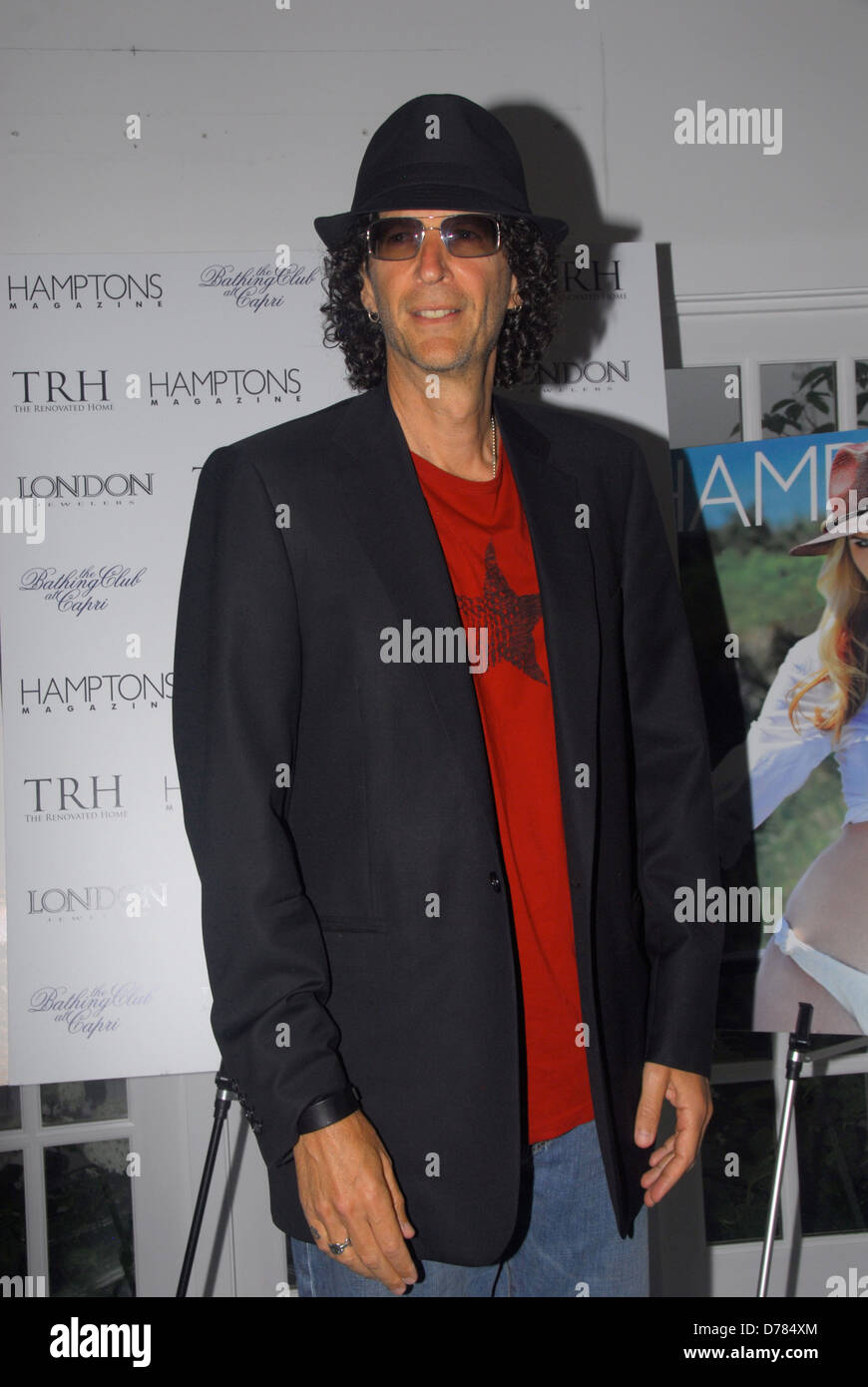 Howard Stern Hamptons Magazine party celebrating dual covers of Beth Ostrosky Stern and Katie Lee at The Bathing Club at the Stock Photo