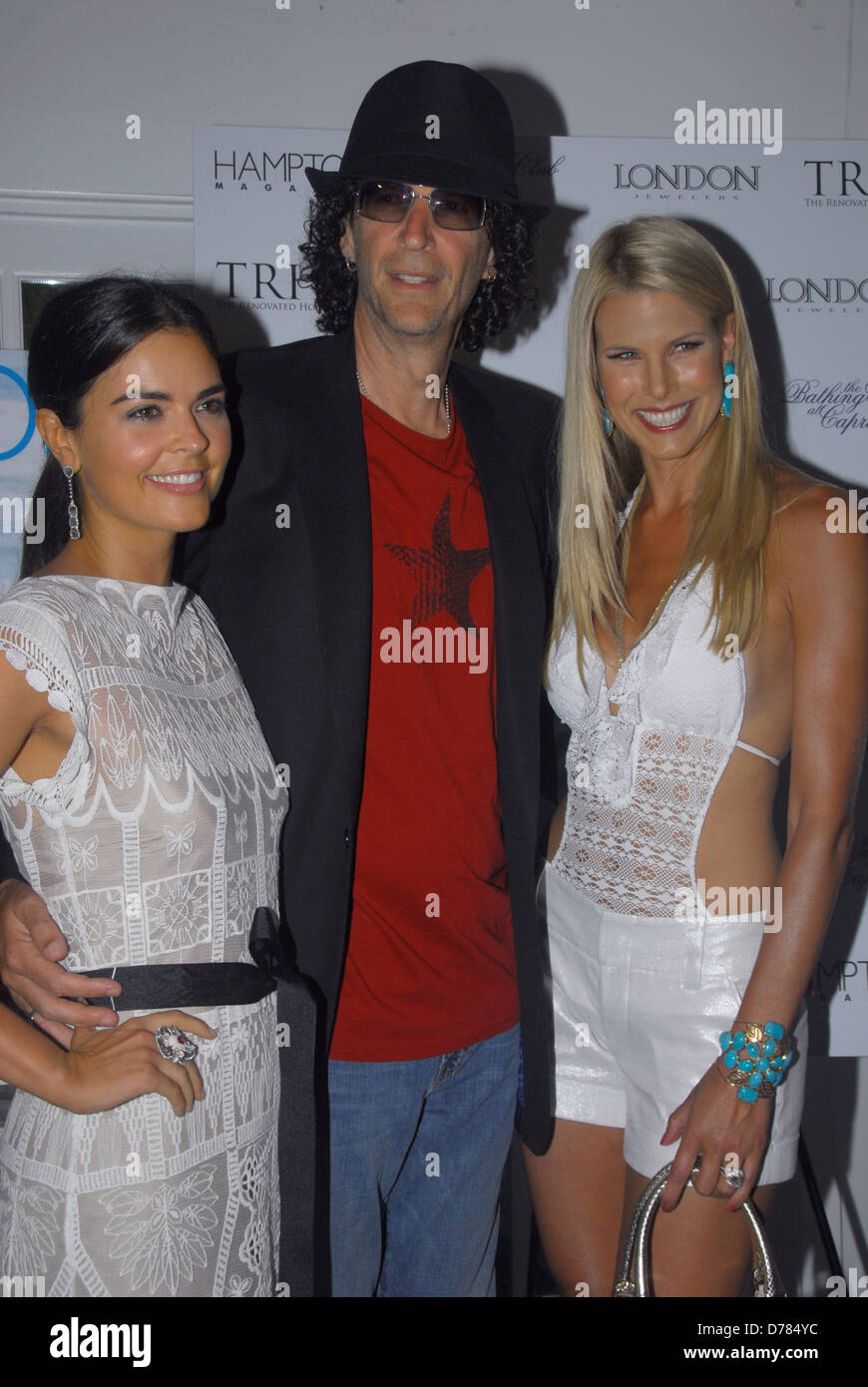 Katie Lee, Howard Stern, Beth Ostrosky Stern Hamptons Magazine party celebrating dual covers of Beth Ostrosky Stern and Katie Stock Photo