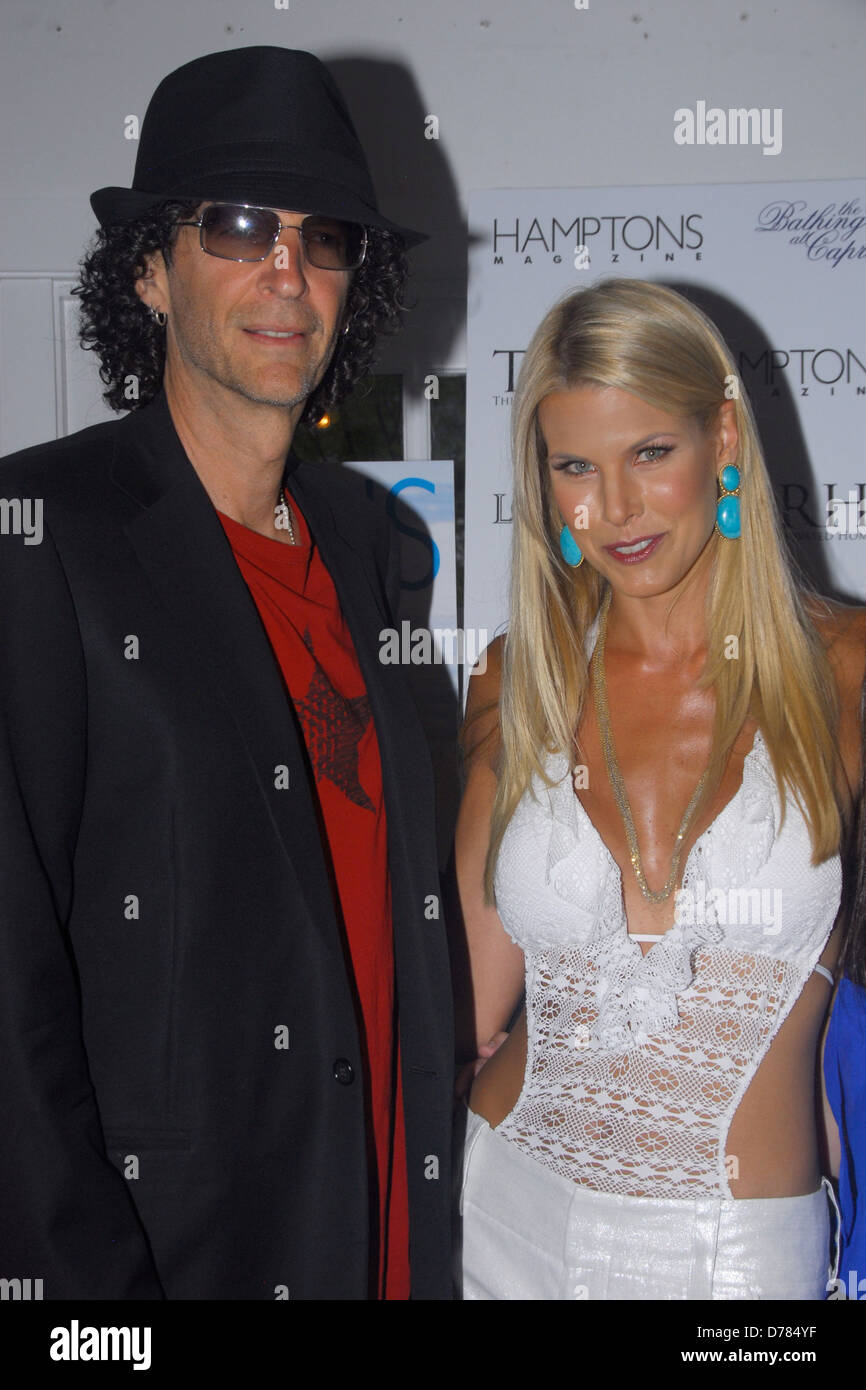 Howard Stern, Beth Ostrosky Stern Hamptons Magazine party celebrating dual covers of Beth Ostrosky Stern and Katie Lee at The Stock Photo