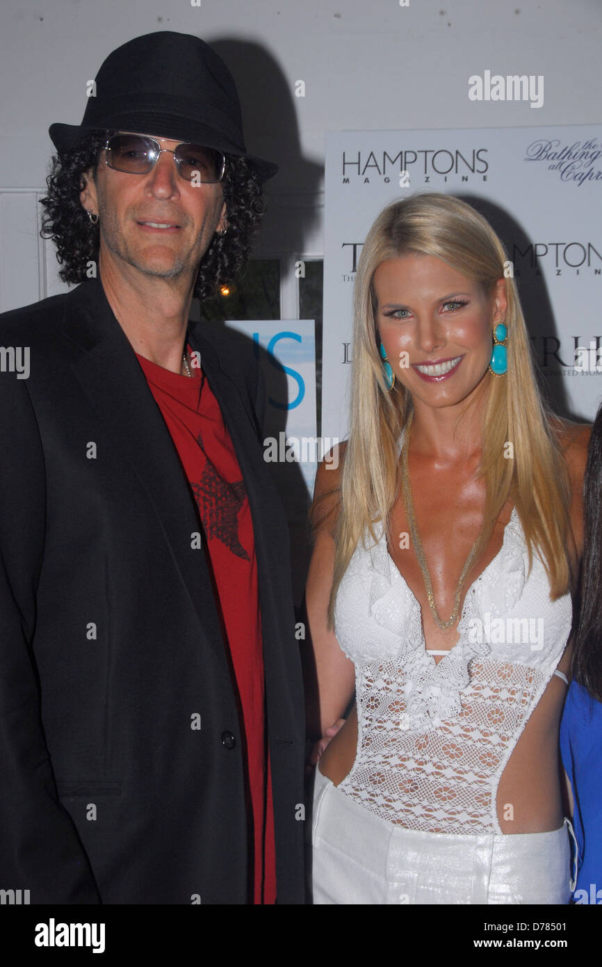 Howard Stern, Beth Ostrosky Stern Hamptons Magazine party celebrating dual covers of Beth Ostrosky Stern and Katie Lee at The Stock Photo