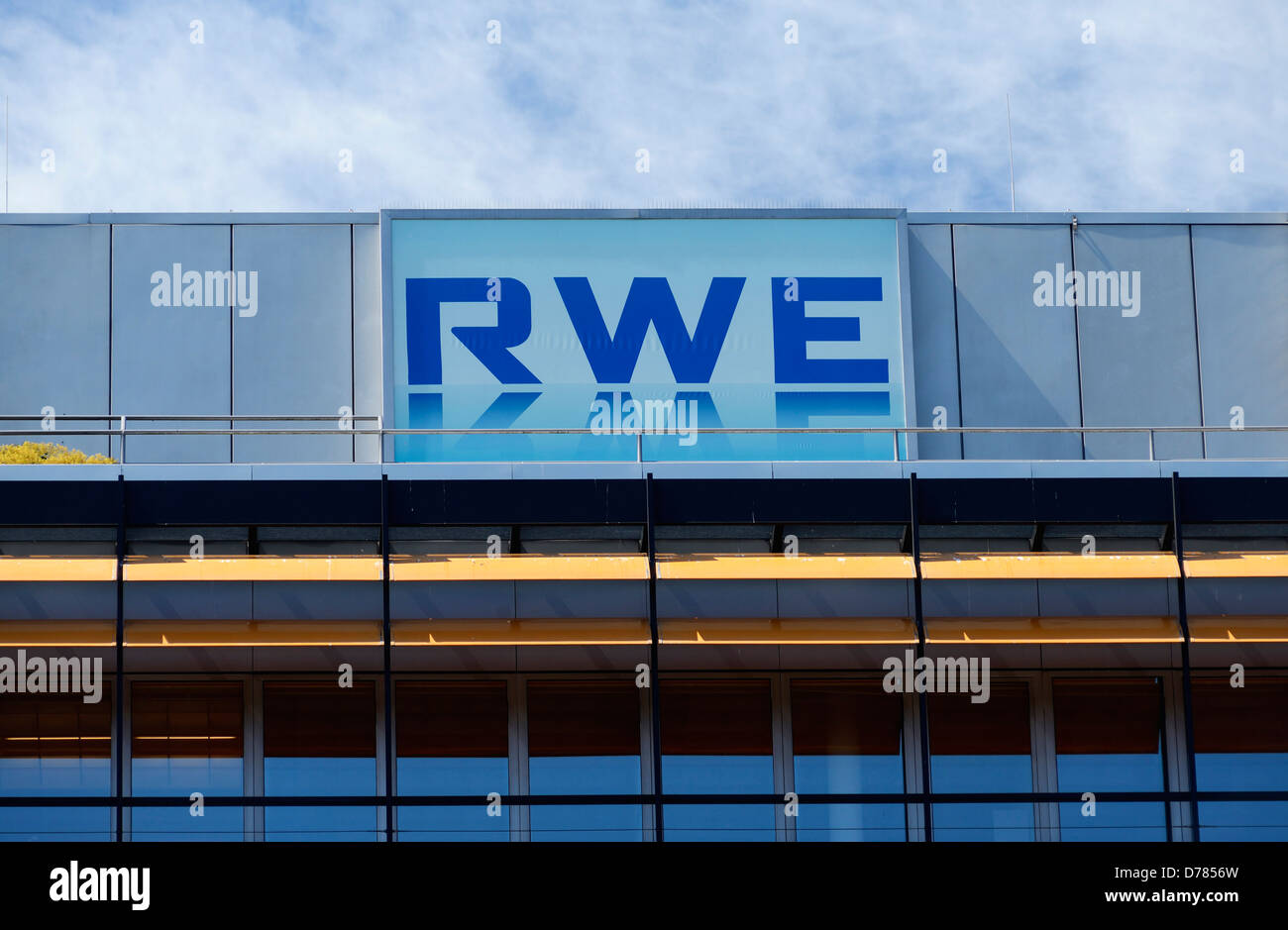 Energy group RWE in the oversea ring in the city the north, Winterhude, Hamburg, Germany, Europe Stock Photo