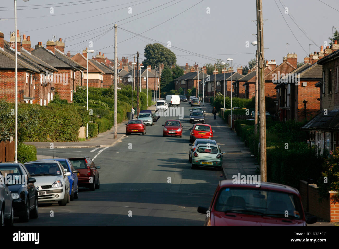 Housing estate in Leeds Bramley Fairfield Estate Stock Photo Alamy