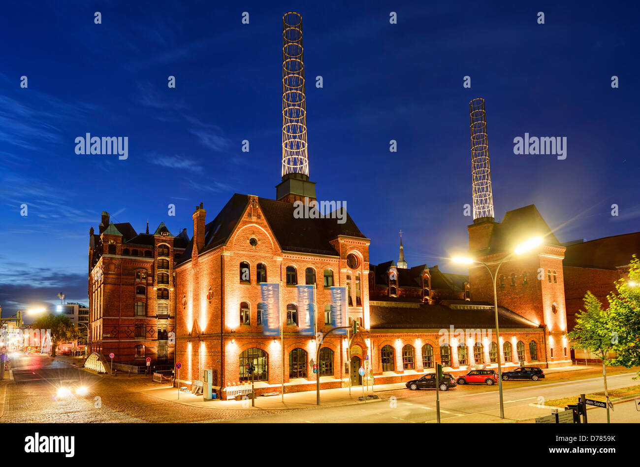 The boiler house in the memory town of Hamburg, Germany, Europe Stock Photo
