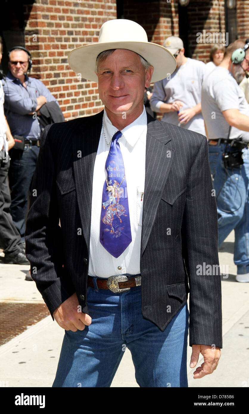 Buck Brannaman 'The Late Show with David Letterman' at the Ed Sullivan Theater - Arrivals New York City, USA - 20.06.11 Stock Photo