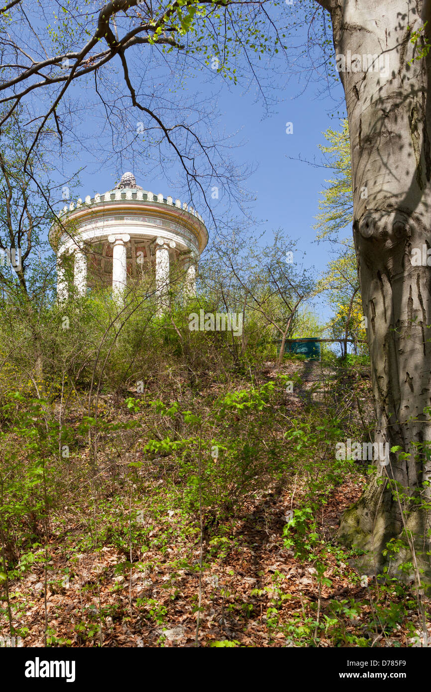Munich - Monopteros in the English Garden Stock Photo