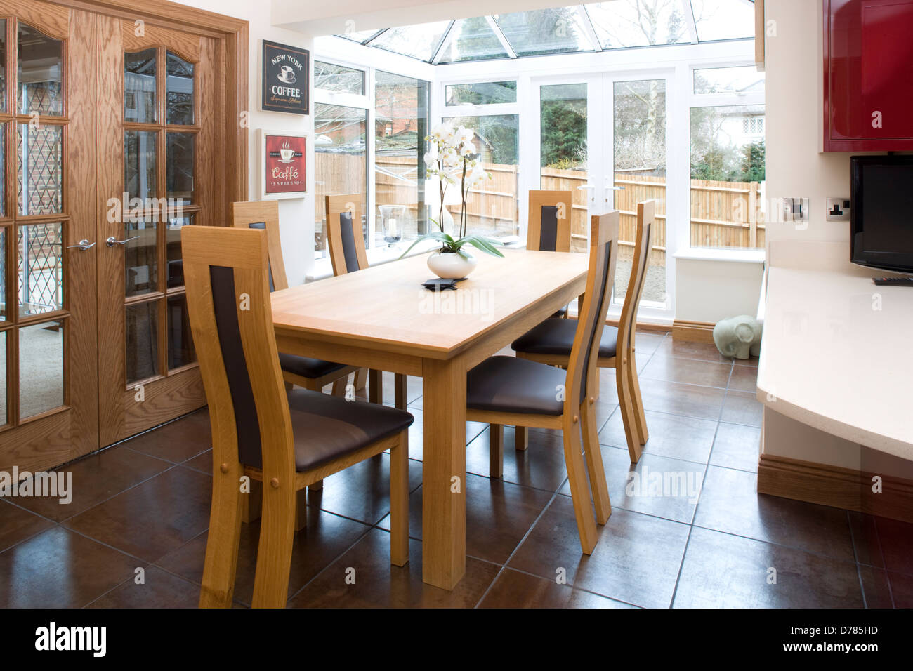 Dining room conservatory Stock Photo Alamy