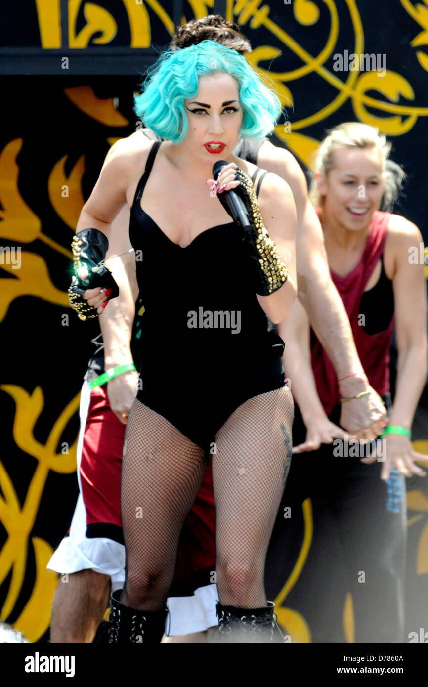 Lady Gaga Performing Her Routine During A Sound Check On Sunday In Preparation For The Mmva 0762