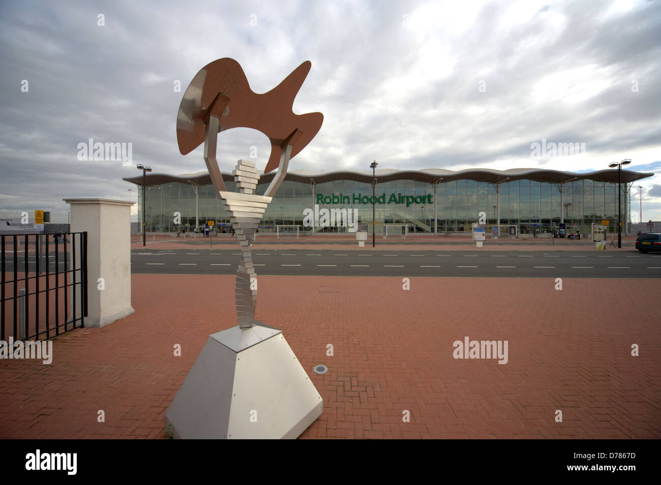 Robin Hood Airport Doncaster Sheffield (IATA: DSA, ICAO: EGCN) is an international airport Stock Photo