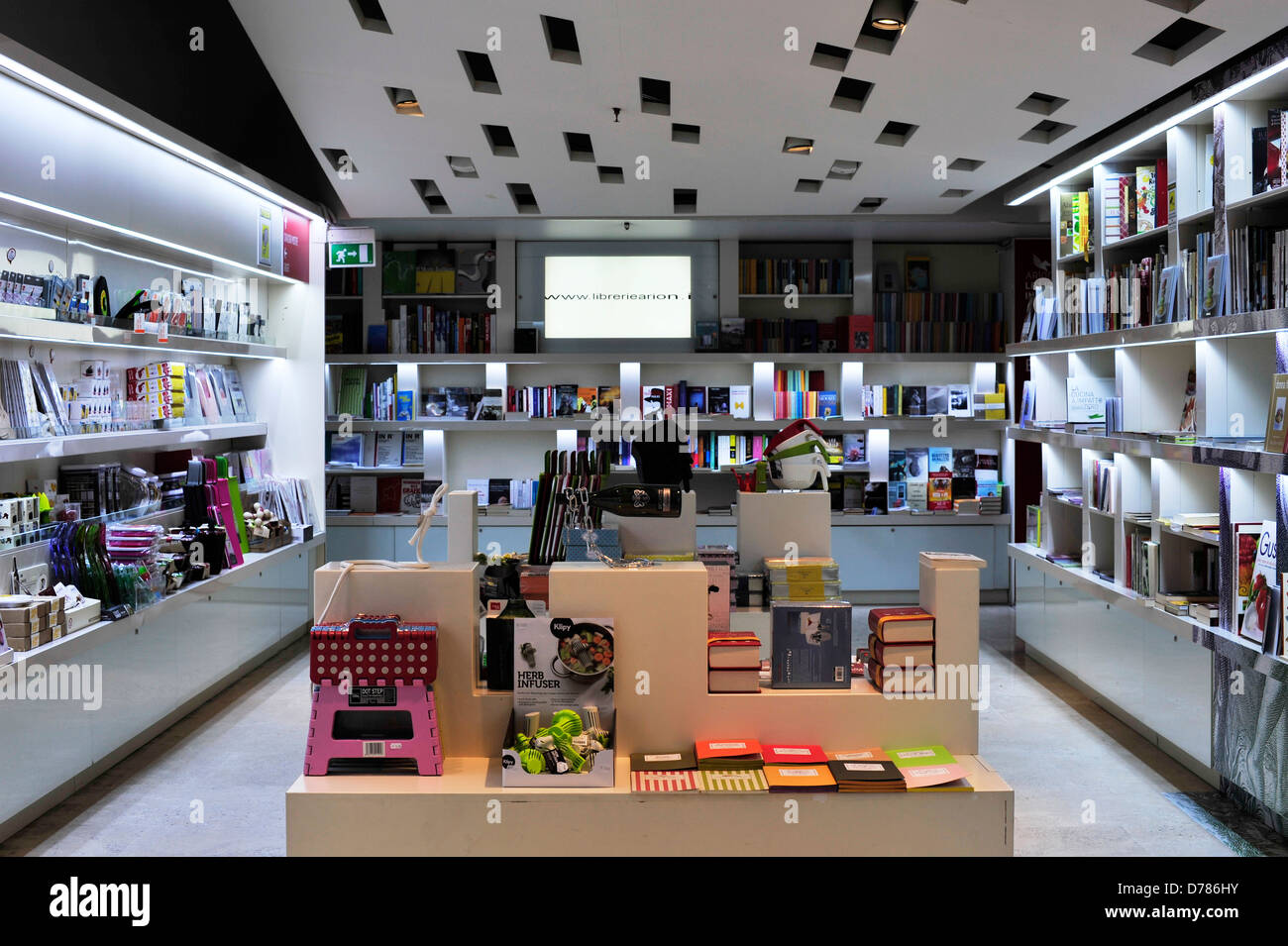 The design bookstore named Bookàbar in Rome inside the Palazzo delle ...
