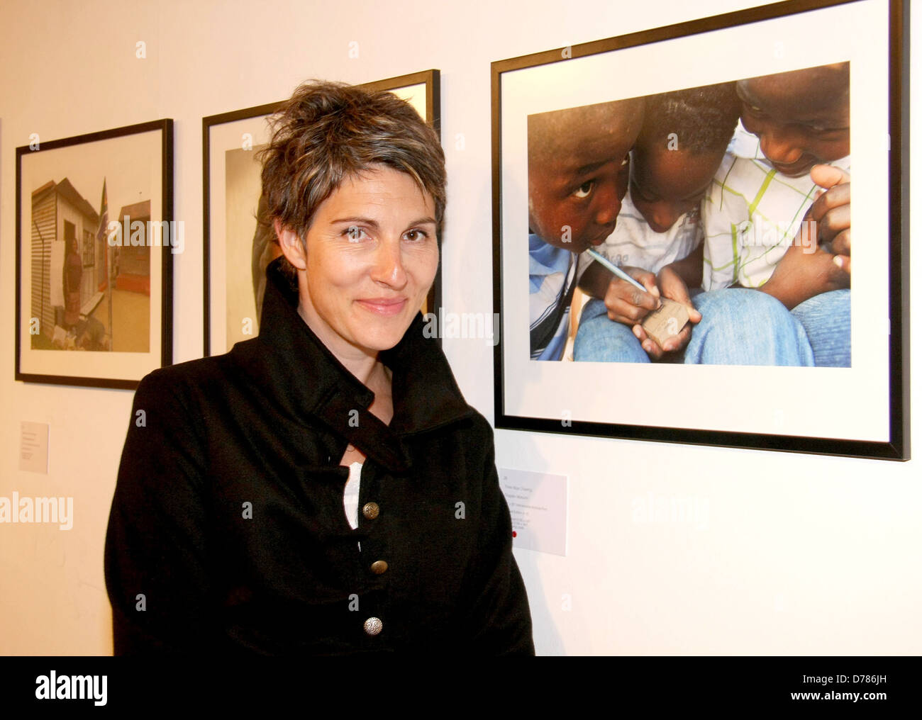 Tamsin Greig Wembley To Soweto Exhibition Gala Opening at the OXO Tower - Inside London, England - 07.07.11 Stock Photo
