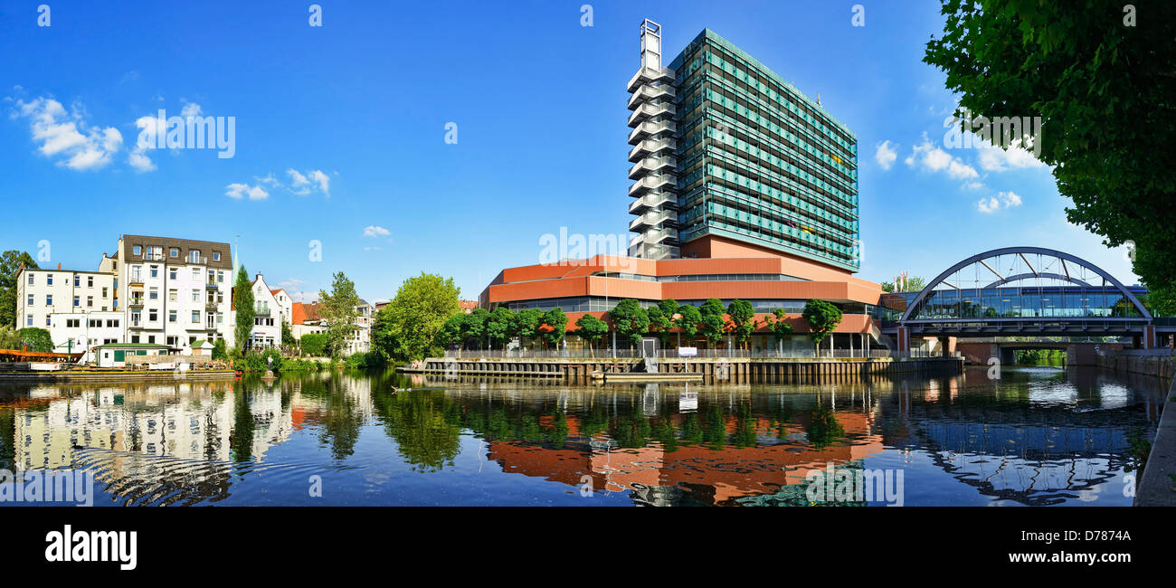 Serrahn and CCB in mountain village, Hamburg, Germany Stock Photo