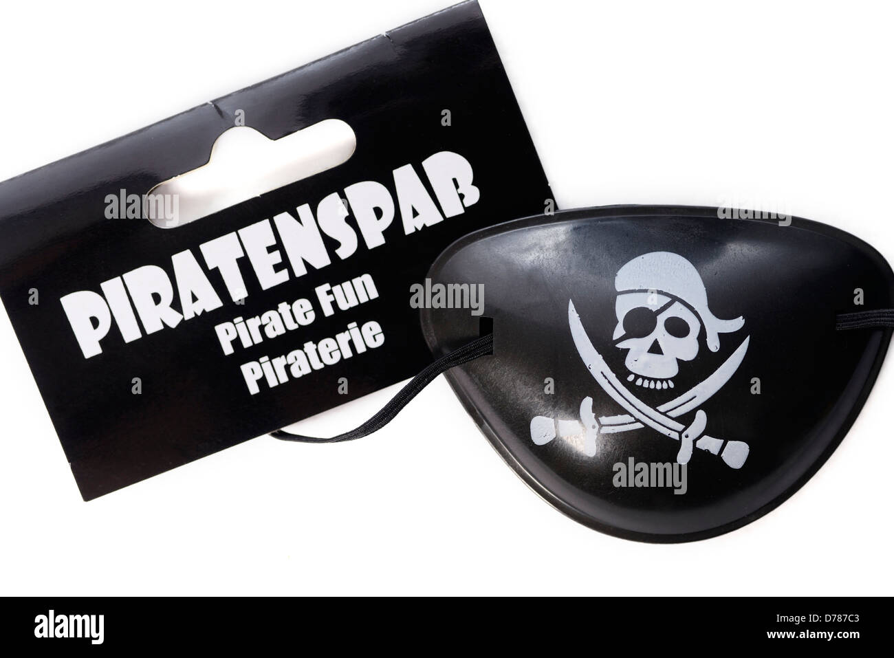 Pirate's eye patch, symbolic photo pirate's party Stock Photo
