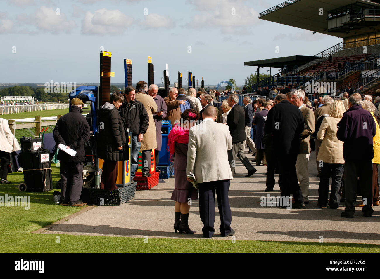 Beverley Racecourse horse race meeting , East Yorkshire , UK Stock