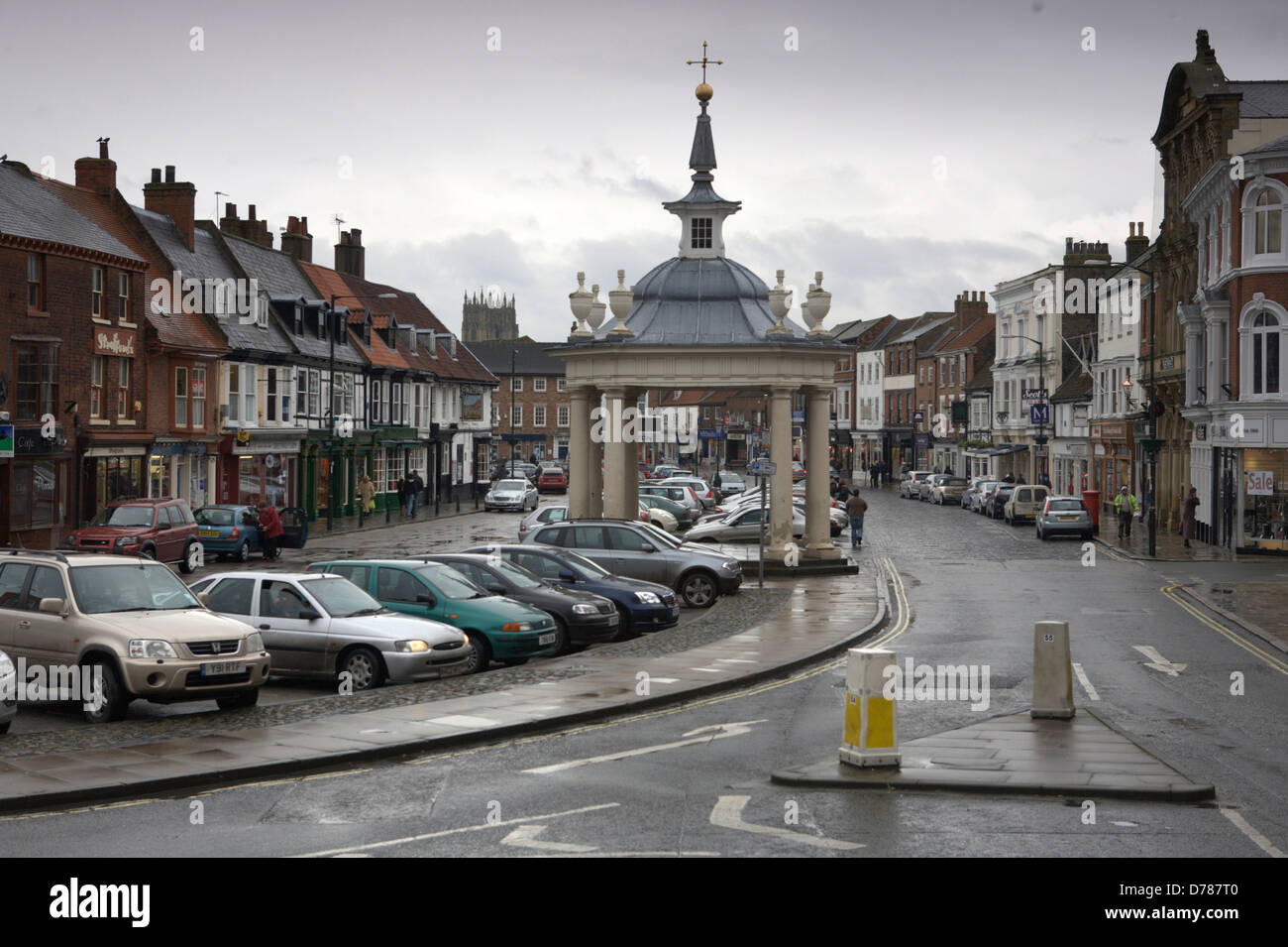 Beverley Market Place , East Yorkshire , UK Stock Photo Alamy