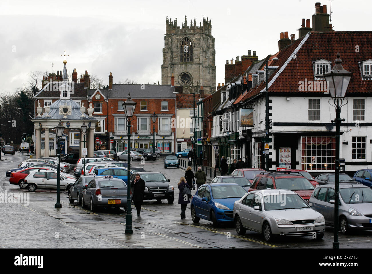 Beverley Market Place , East Yorkshire , UK Stock Photo Alamy