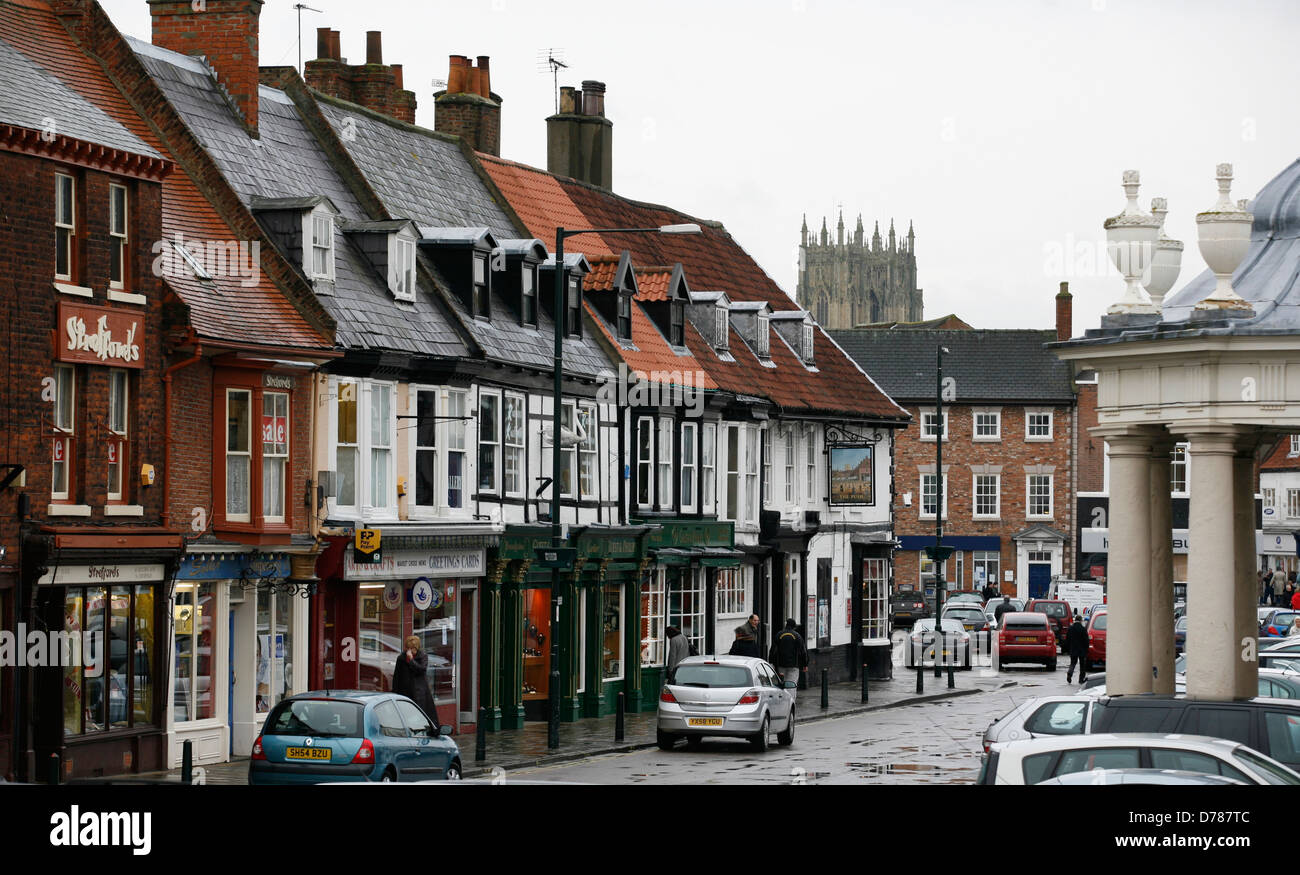 Beverley Market Place , East Yorkshire , UK Stock Photo Alamy