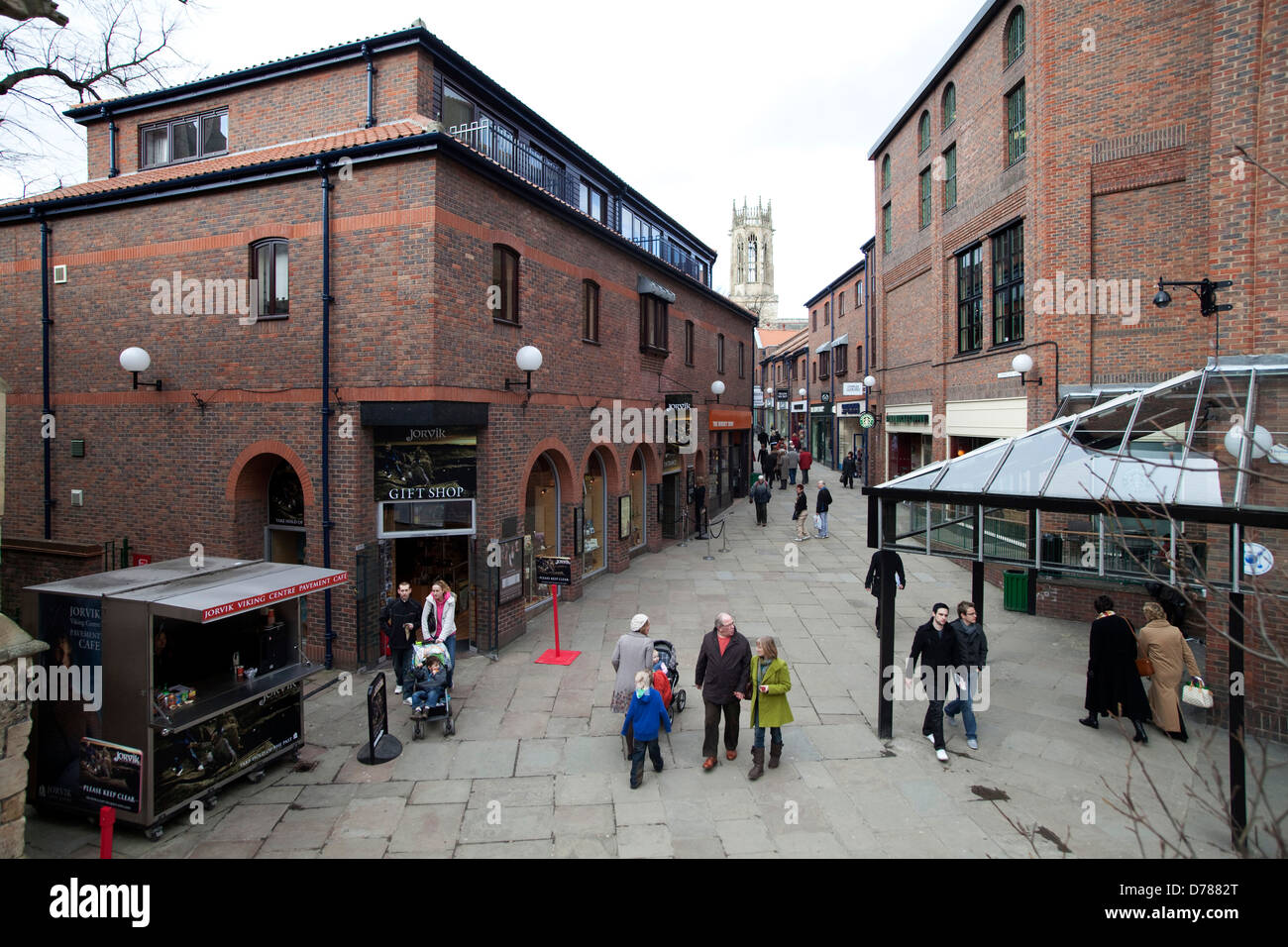 York local is a walled city, situated at the confluence of the Rivers Ouse and Foss in North Yorkshire, England. Stock Photo