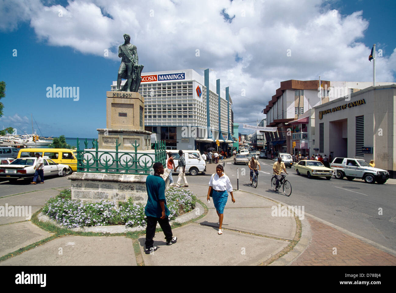 Barbados Bridgetown Nelson Statue Trafalgar Square Stock Photo Alamy
