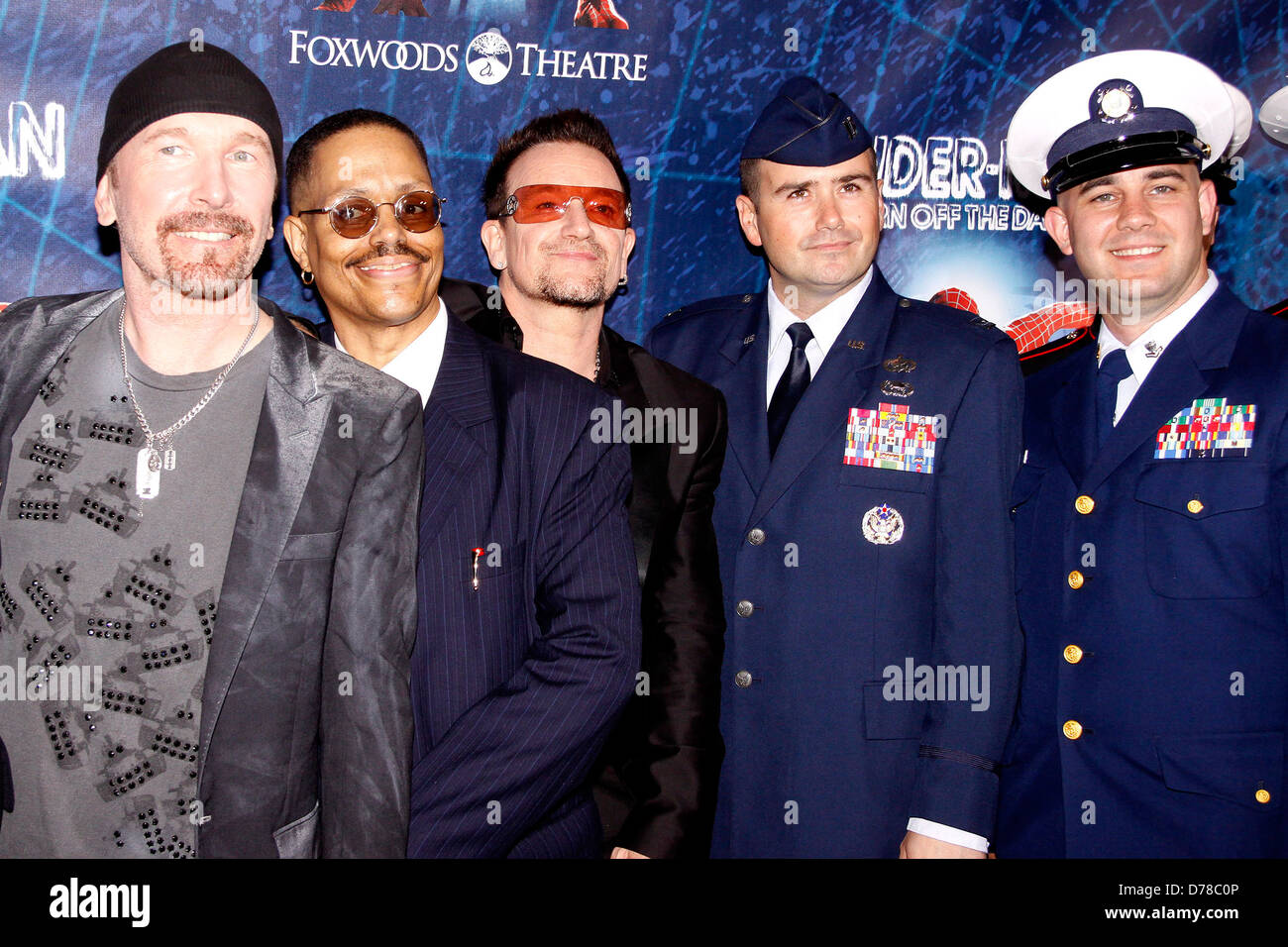 Steven Edge The Edge and Bono with Every Day Heroes Opening night of the Broadway ...