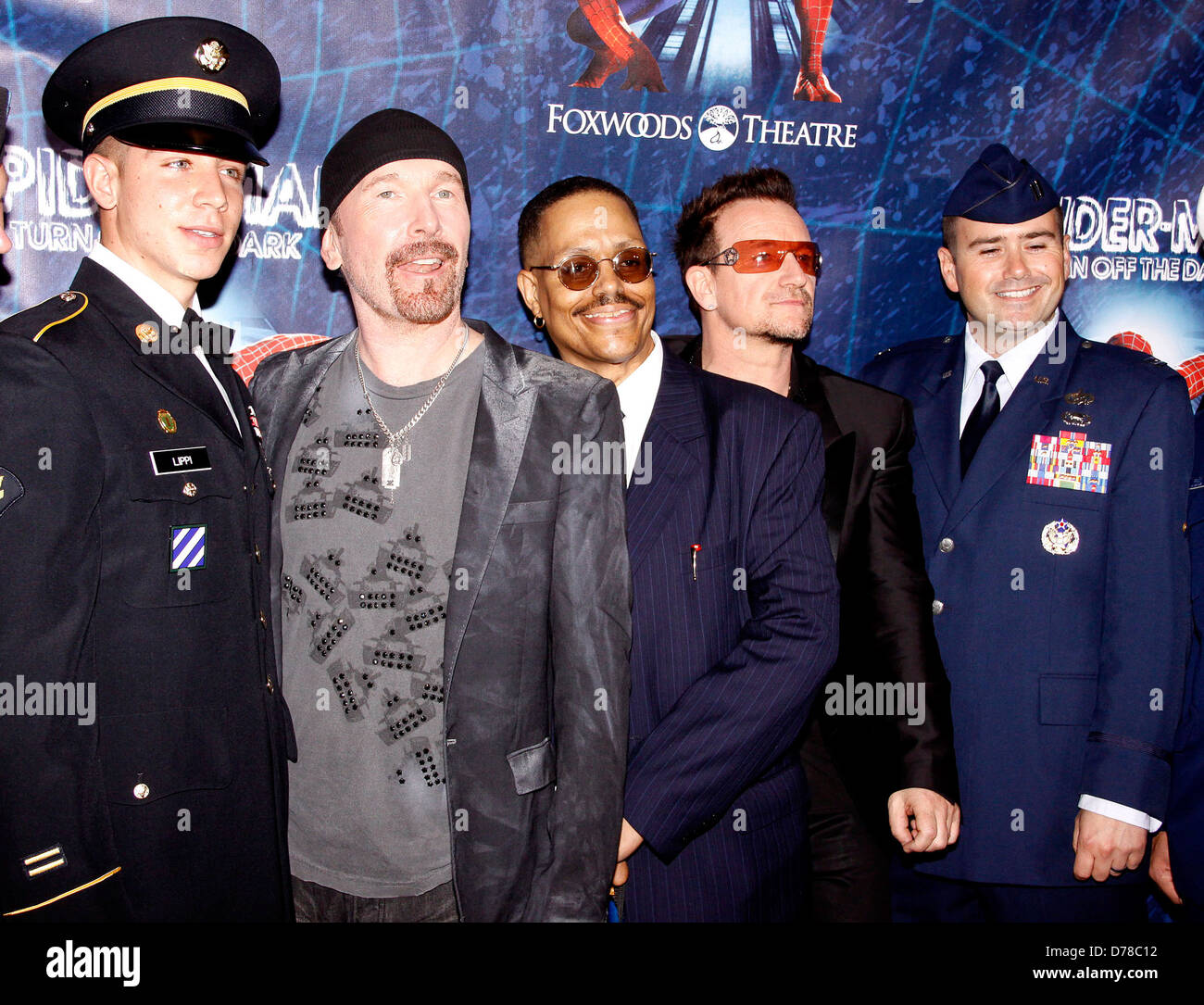 Steven Edge The Edge and Bono with Every Day Heroes Opening night of the Broadway ...