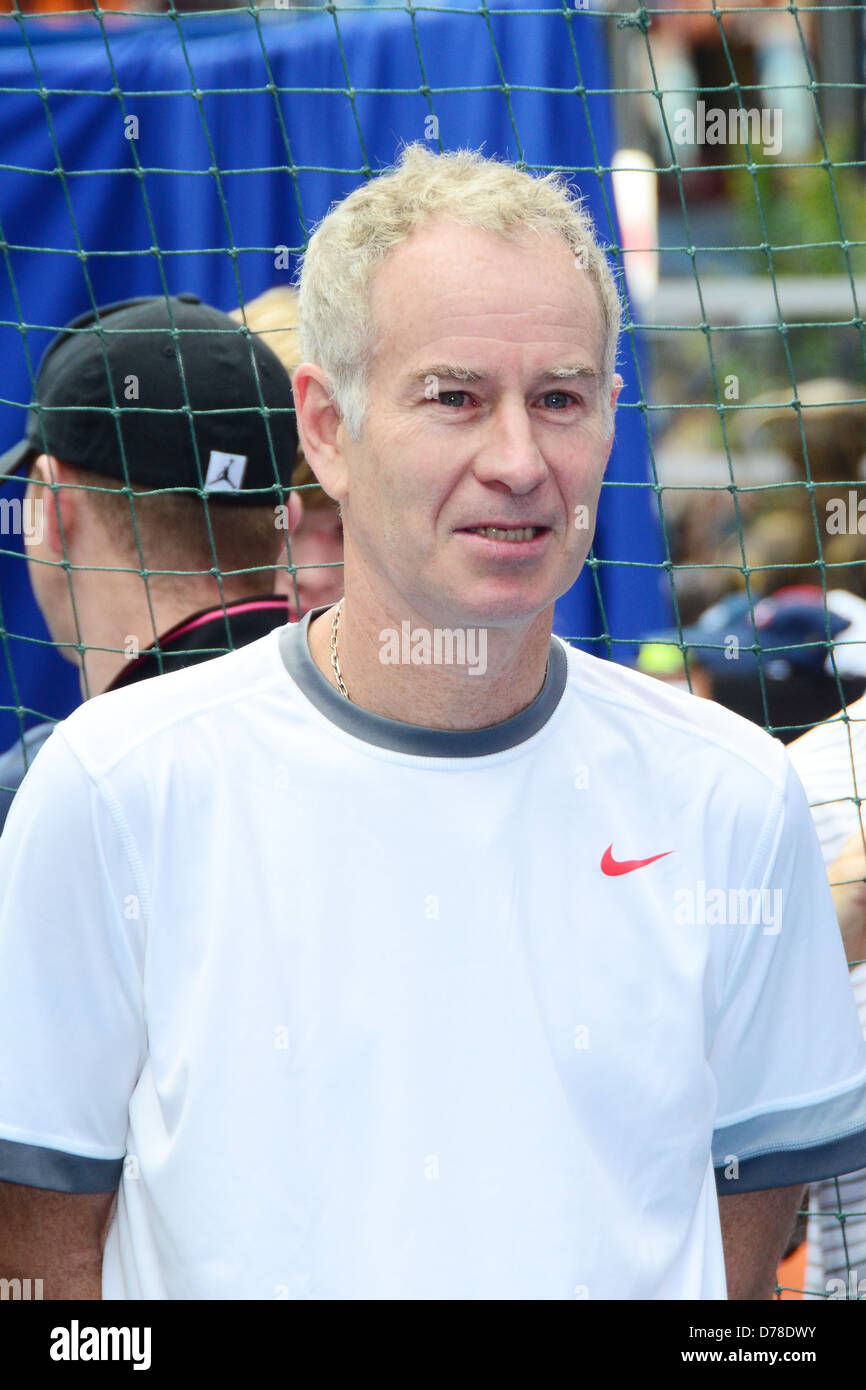John McEnroe 2011 U.S. Open ticket sales launch in Times Square New York City, USA - 13.06.11 Stock Photo