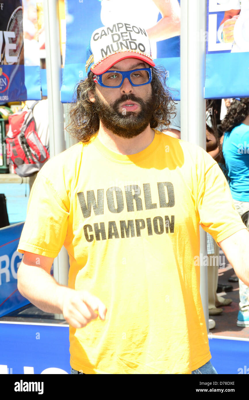 Judah Friedlander 2011 U.S. Open ticket sales launch in Times Square New York City, USA - 13.06.11 Stock Photo